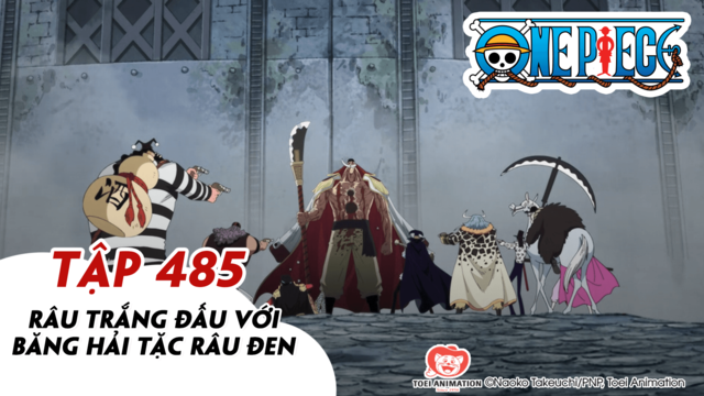 One Piece S14 - Tập 485: Râu Trắng đấu với băng hải tặc Râu Đen | POPS
