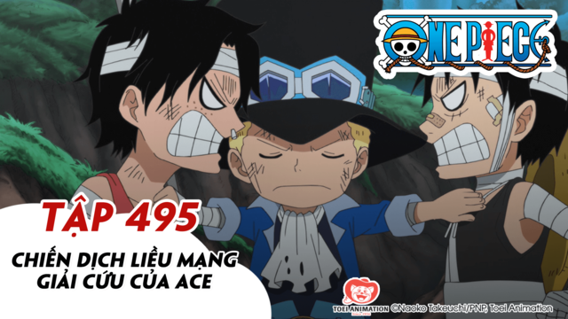 One Piece S14 Tập 495 Chiến Dịch Liều Mạng Giải Cứu Của Ace Pops