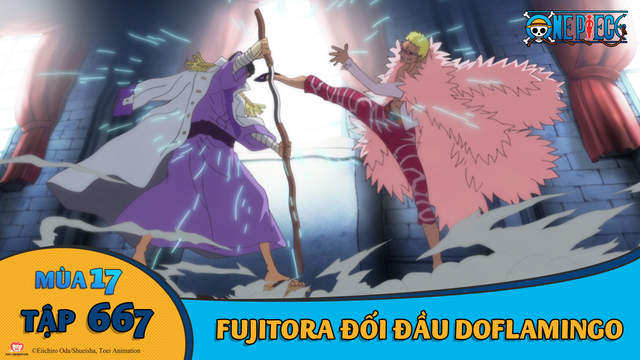 One Piece S17 Tập 667 Fujitora đối đầu Doflamingo Pops One Piece S17 Tập 667 Fujitora đối đầu Doflamingo Pops